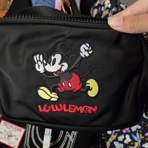 Lululemon Mickey Mouse Black Belt Bag